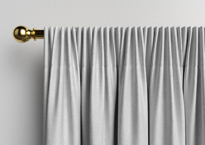 Hampshire (Blackout) Pencil Pleat, Silver - Ready Made Curtains - Image 10